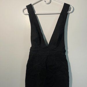 Romper-Like Black Mini Dress